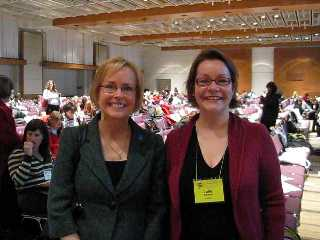 Julie with Margaret Whelan, Executive Director of the Geneva Center
