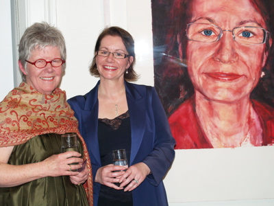 Julie with artist Leanne Crisp