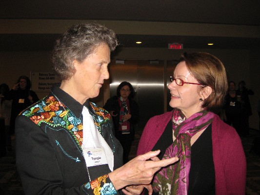 Julie with Temple Grandin